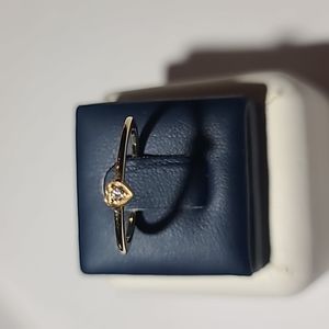 14KT yellow gold and diamond ring